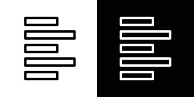 Sol simge ayarlandı. yazı tipi sol hizalama düğmesi siyah doldurulmuş ve özet biçimi.