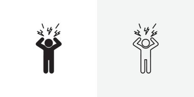 Anksiyete veya stres simgesi