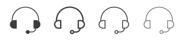 Kulaklık vektör çizgisi simgesi