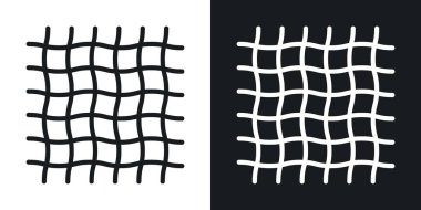 Izgara doğrucu ve katı vektör simgesi siyah renk olarak ayarlandı