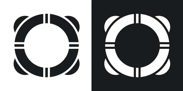 Yaşam şamandırası vektör simgesi belirlendi