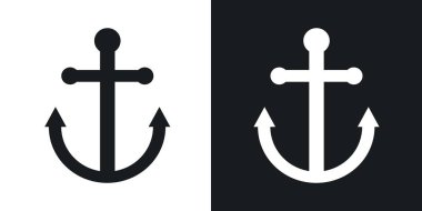 Çapa vektör simgesi katı biçimde ayarlandı.