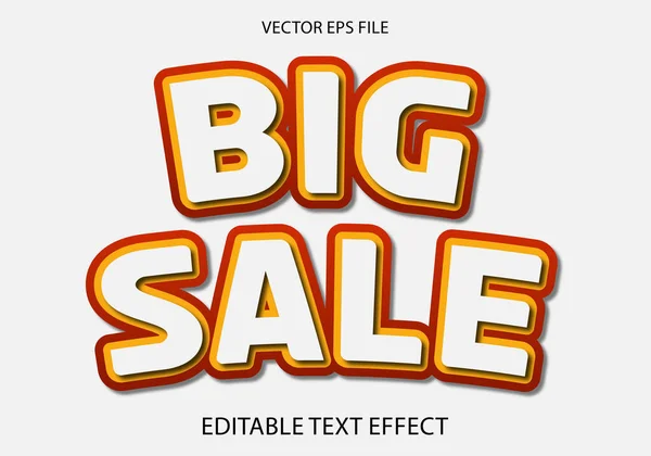 Big Sale Effet Texte Fond Conception Texte Pour Votre Noël — Image vectorielle