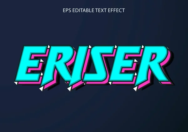 Eriser Editable Text Effect Template Text Effect Style — 图库矢量图片