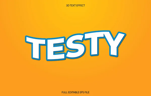 Testy Editable Text Effect Template Text Effect Style — 图库矢量图片