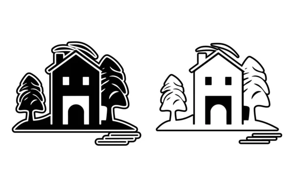 Minimal Home Icon Web Homepage Symbol Vector Website Sign House — Stock Vector