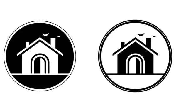 Минимальный Иконка Дома Веб Сайт Символ Векторный Знак Сайта Дом — стоковый вектор