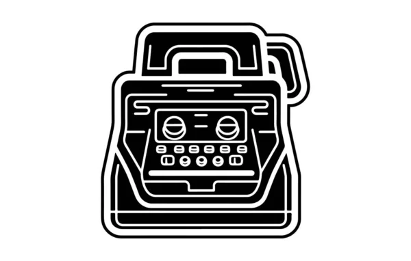 Faxsymbol Vektor Faxsymbol Faxsymbol Illustrationspaket Umriss Und Füllfarbe Des Faxsymbols — Stockvektor