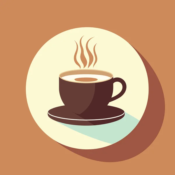 Kaffeetasse Vektor Logo Design Premium Café Logo Kaffeebecher Ikone — Stockvektor