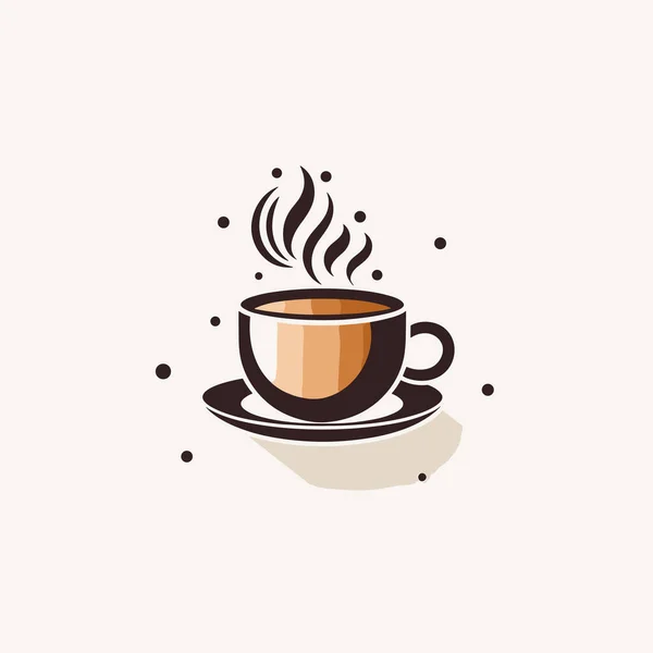 Σχεδιασμός Λογότυπου Φλυτζανιού Καφέ Λογότυπο Premium Coffee Shop Εικονίδιο Κούπα — Διανυσματικό Αρχείο