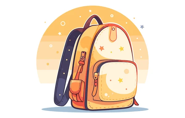 Back School Backpack Icon Illustration Back School Backpack Icon — Stock Vector