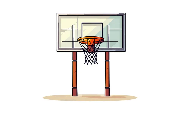 Illustrazione Vettoriale Basket Basket Canestro Basket Rete Basket Icona Del — Vettoriale Stock