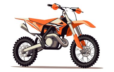 Dirt bike ekstrem spor vektörü çizimi