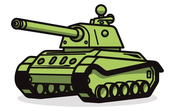 Иллюстрация Милых Военных Танков Военная Транспортная Коллекция Векторных Танков — стоковый вектор