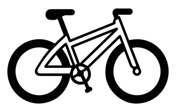 Bisiklet Doğrusal Simge Düzenlenebilir Felçli Satır Bisiklet Simgesi Vektör Logosu — Stok Vektör