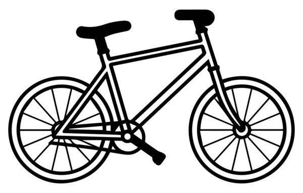 Велосипед Икона Божия Линия Редактируемым Мазком Дизайн Векторного Логотипа Велосипеда — стоковый вектор