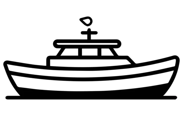 Csónak Ikon Vektor Travel Design Ikon Fogalmak Kreatív Tervezés — Stock Vector