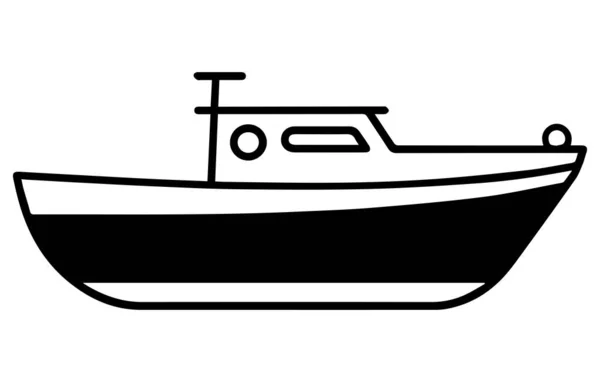 ボートのアイコン ベクター 旅行の設計アイコンの概念 創造的な設計 — ストックベクタ