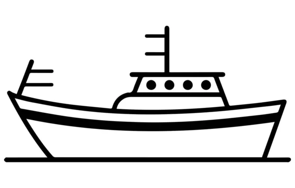 ボートのアイコン ベクター 旅行の設計アイコンの概念 創造的な設計 — ストックベクタ