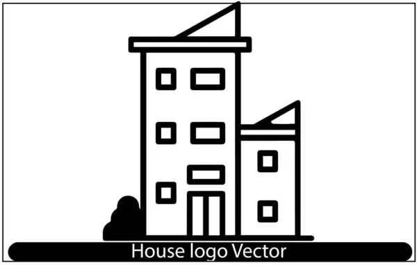 Icône Vectorielle Maison Ensemble Icônes Maison Accueil Illustration Vectorielle Symbole — Image vectorielle