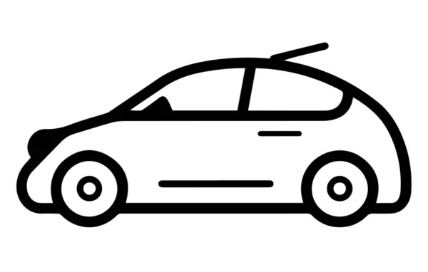 电动车矢量图标轮廓 车辆矢量轮廓图 — 图库矢量图片