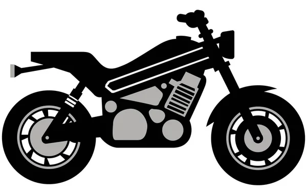 Иллюстрация Векторной Конструкции Мотоцикла Вектор Конструкции Упаковки Спортивного Велосипеда Готовая — стоковый вектор
