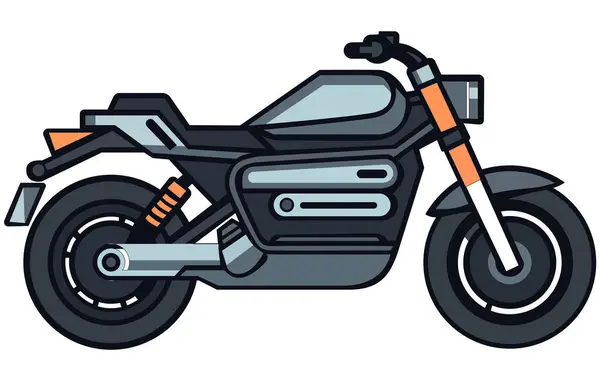 Illustration Motorcykel Vektor Design Sport Cykel Wrap Design Vektor Färdigt — Stock vektor