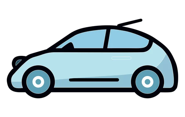 Hybrid Vehicle Car Illustration Elektrischer Transport Illustrationsset — Stockvektor