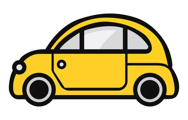 Hybrid Vehicle Car Illustration Elektrischer Transport Illustrationsset — Stockvektor