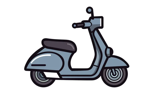 Scooter Transport Flat Icons Set Set Vector Modern Scooters Colorful — 스톡 벡터