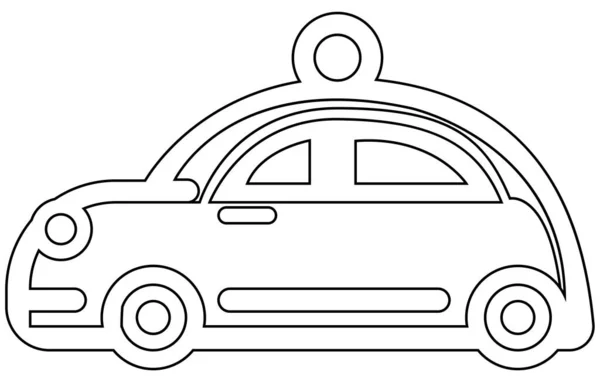 交通图标概述集 城市汽车和车辆运输纲要 — 图库矢量图片