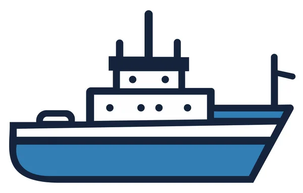 Tengeri Hajók Sík Teherhajó Konténer Óceáni Szállításban Áruszállítás Illusztrációs Vektor — Stock Vector