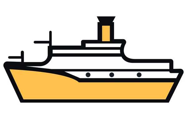 Navi Marittime Piatte Container Navi Carico Nel Trasporto Oceanico Trasporto — Vettoriale Stock