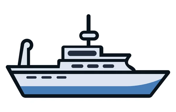 船用船舶平整 集装箱运输在海上 货运量大 说明向量 — 图库矢量图片