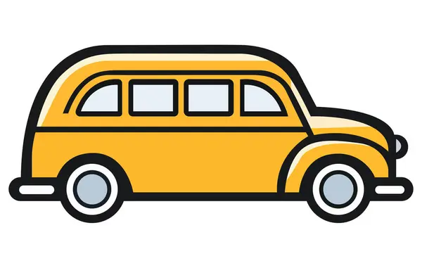 Ταξί Αυτοκίνητο Εικονογράφηση Διάνυσμα Κίτρινο Ταξί Αυτοκίνητο Επίπεδη Απεικόνιση — Διανυσματικό Αρχείο