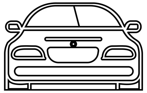Esboço Veículo Carro Veículo Ilustração Vetor Esboço —  Vetores de Stock