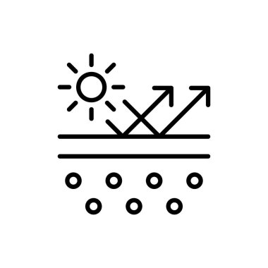 Skin hydration set icon. Skin care cream, sunscreen, pore cleaning, acne protection, seasonal allergies, vitamin d, Korean cosmetics, vitamin c. Moisturizing the skin. Vector line icon for Business