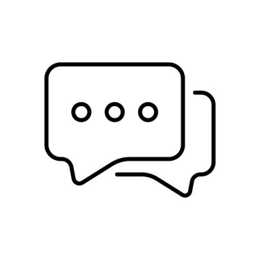 Information set icon. Speech bubble, crossed out, comment, notification, bell, book, letter, gear, settings, smart bracelet, message texting. Communication concept. Vector black line icon
