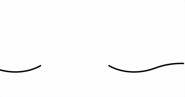 Увеличь Символ Концепция Навигации Одна Линия Рисует Анимацию Дизайн Движения — стоковое видео