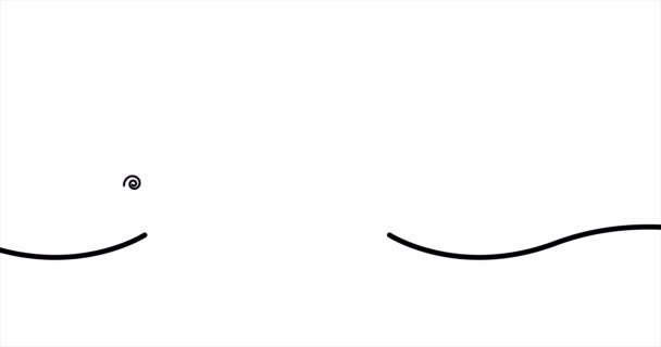 Увеличь Символ Концепция Навигации Одна Линия Рисует Анимацию Дизайн Движения — стоковое видео