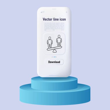 Seçim oyu simgeleri seti. Demokratik sürecin sembolik temsili, oy kullanma hakları. Oylama konsepti. Neomorfizm tarzı. İş için vektör satırı simgesi