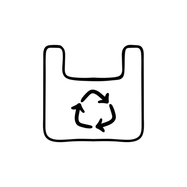Icône Ligne Recyclage Écologique Durable Bacs Recyclage Tri Environnement Recycler — Image vectorielle