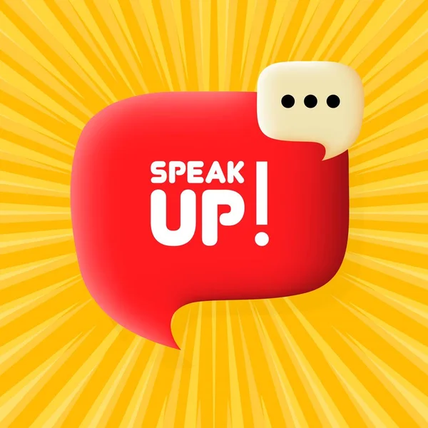 Μίλα Για Πανό Ομιλία Φούσκα Speak Κείμενο Επιχειρηματική Ιδέα Εικόνα — Διανυσματικό Αρχείο
