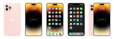 Apple iPhone 14. Akıllı telefon. Pembe renkte mevcut. Yeni iPhone en fazla 14 pro. Model ekran iPhone ve arka taraf iPhone. Apple A.Ş. tarafından. Orijinal sunum. Yazı.