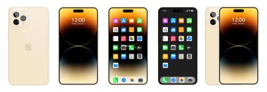 Apple iPhone 14. Akıllı telefon. Pembe renkte mevcut. Yeni iPhone en fazla 14 pro. Model ekran iPhone ve arka taraf iPhone. Apple A.Ş. tarafından. Orijinal sunum. Yazı.