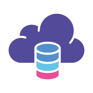 Bozuk para hattı simgesiyle bulut tasarrufu. Kripto para birimi, sunucu, veri transferi, depolama. İş için beyaz arkaplan üzerindeki vektör renkli simge