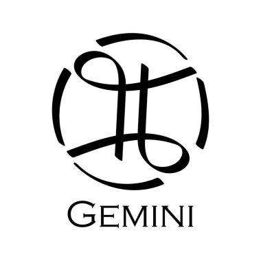 İkizler burcu. 12 ya da 13 burçlu yıldız falı. Astroloji, falcılık, takımyıldız, yükseltici, sahte bilim, doğum haritası. Siyah vuruşlu sıradan bir tarz