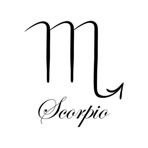 Skorpion Imieniem Horoskop Lub Znakami Zodiaku Astrologia Wróżenie Konstelacja Gwiazdy — Wektor stockowy