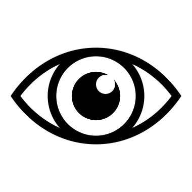 Eye line icon. Pupil, vision, apple, glasses, iris, lens, eyepiece, ophthalmologist, man, camera. Vector icon for business and advertising