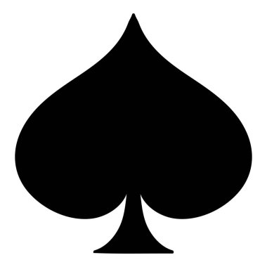 Spades suit line icon. Money, poker, game, excitement, ace, deck, suit, loss, winning, trick, back of cards. Vector icon for business and advertising